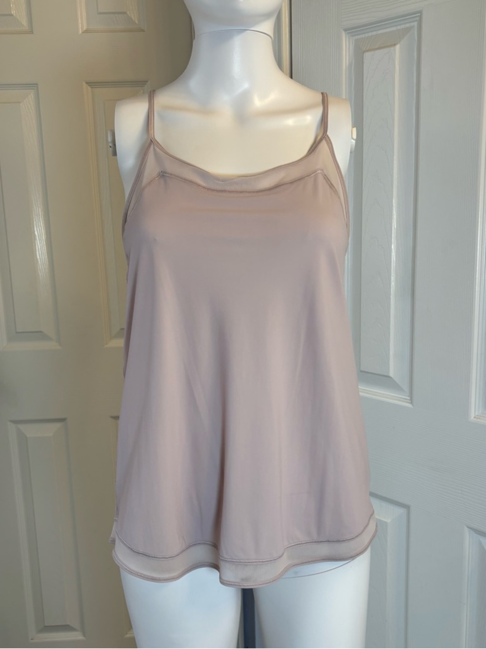 Lululemon Athletica Porcelain Pink Mix & Mesh Spaghetti Strap Tank